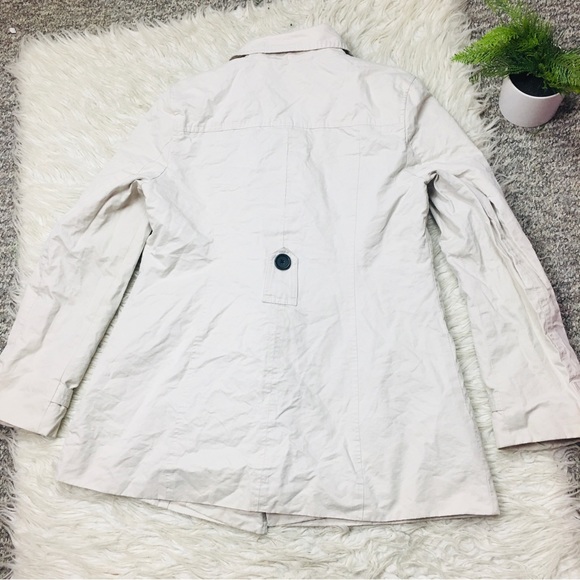 LOFT ANN TALYLOR TRENCH COAT KAKHI SIZE 10 - Picture 5 of 15